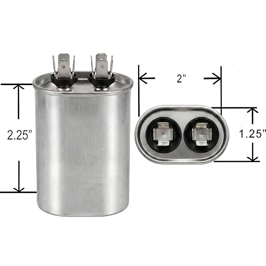 ClimaTek 5 MFD 370/440 Volt VAC Run Oval Capacitor CAP99-0504O - Image 6