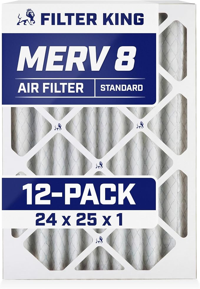 Filter King 24x25x1 Air Filter Dust & Allergy Control AC Furnace Filters by FilterKing