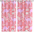 2 Panel Kitchen Cafe Curtains, Desert Camel Sunlight Filtering Nature Air by Hokiten