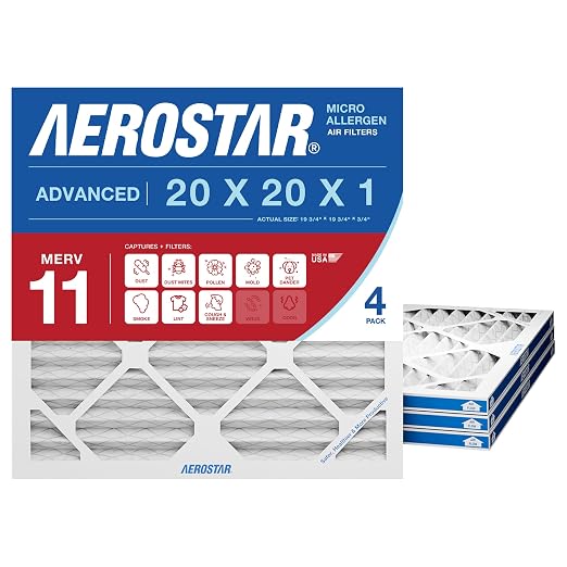Aerostar 20x20x1 MERV 11 by AirFiltersDelivered