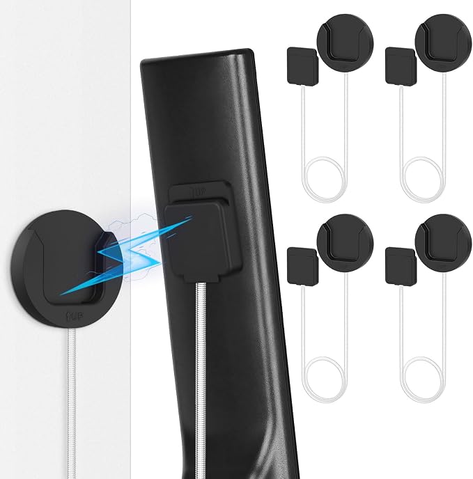 YYILIS 8.5Ft 4 Pcs Magnetic Remote Control Holder, Stretchy Remote Control by YYILIS
