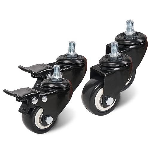 Sound Town 4 Pack 2" Swivel Caster Wheels by SOUNDTOWN