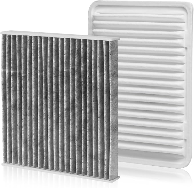 Cabin & Engine Air Filter Fit for 2007-2017 Toyota Camry, 2009-2016 Venza L4 by Forccord