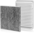 Cabin & Engine Air Filter Fit for 2007-2017 Toyota Camry, 2009-2016 Venza L4 by Forccord