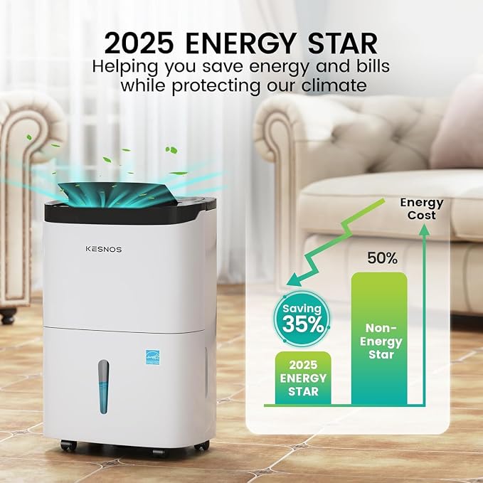 Kesnos 80 Pints 2025 Energy Star Dehumidifier - Image 2