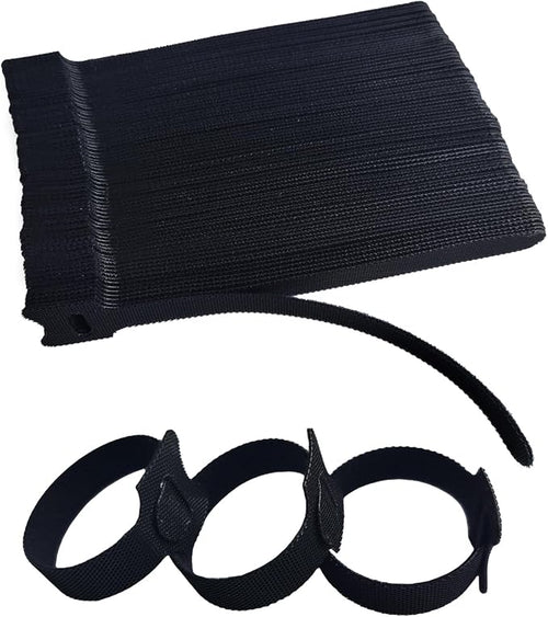 100 PCS 6 Inches Black Reusable Cable Ties, Adjustable Cord Straps, Cable by Unknown