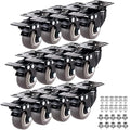 1.5" Casters Set of 12 Heavy-duty Industrial Caster Wheels by GcFoir