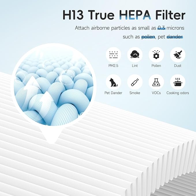 2 Pack AP-S0610L HEPA Replacement Filter Compatible - Image 4