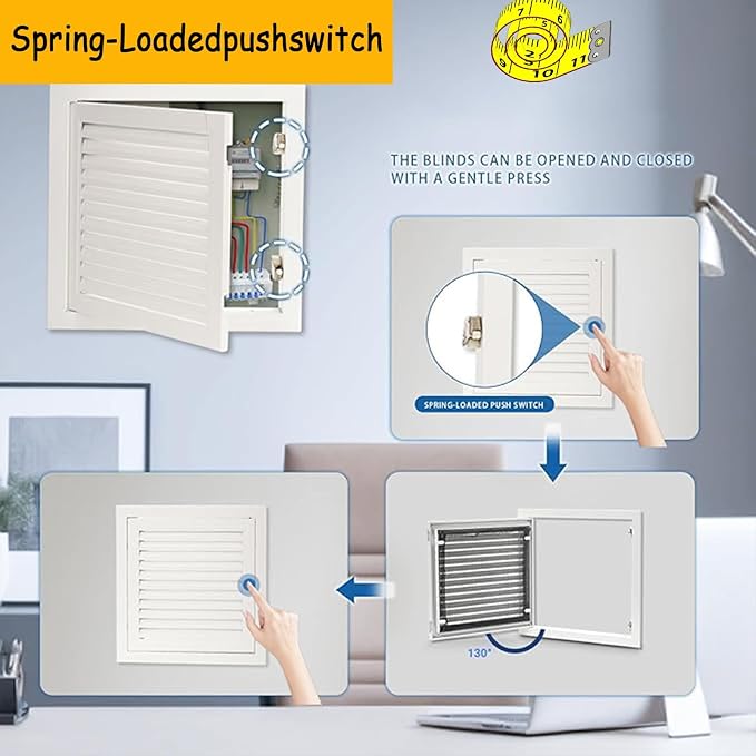 Gray Steel Air Vent Covers 18x32 in Duct Grilles, Return Air Grille - Image 3