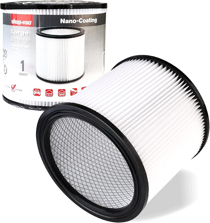 Shop-Vac High Performance 90304/90344 Cartridge Filter, Fits most 4-16 Gallon by Shop-Vac