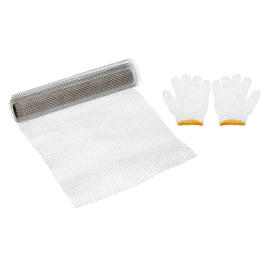PATIKIL 40" L x 16" W Woven Wire Mesh, 8 Mesh 304 Stainless Steel Air Vent by PATIKIL