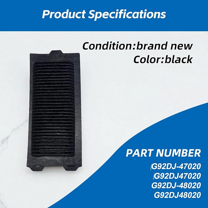6 Pcs G92DJ-47020 G92DJ-48020 HV Battery Cooling Air Intake Filter Screen Fit - Image 3