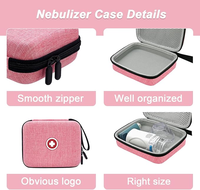 Klawdsky Carrying Case for Portable Nebulizer, Travel Medical Bag, Hard - Image 8