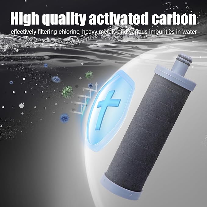 Carbon Shower Filter Cartridge 2PCS, Compatible - Image 6