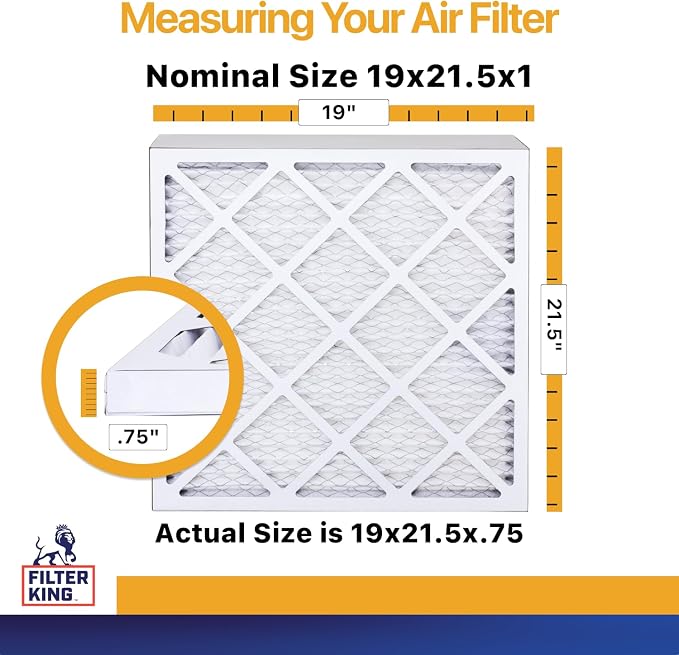 Filter King 19x21.5x1 Air Filter | 4-PACK | MERV 13 HVAC Pleated A/C Furnace - Image 2