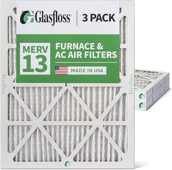 Glasfloss 16x20x2 MERV 13 AC & Furnace 2" Depth Air Filters. Box of 3. Actual - Image 5