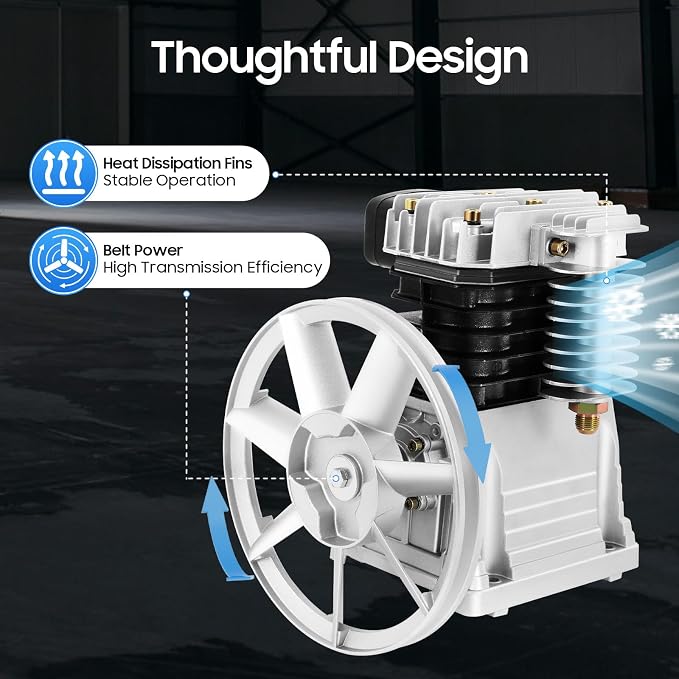 Air Compressor Pump Head, Twin Cylinder Air Compressor Head - Image 4