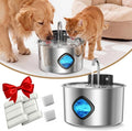 3.2L Wireless Pet Water Fountain, 4000mAh Rechargeable Stainless Steel Dispenser by Unknown