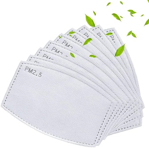 100Pcs PM2.5 Mask Filters 5 Layers Activated Carbon Non-Woven Mask Filters - Image 8