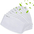 100Pcs PM2.5 Mask Filters 5 Layers Activated Carbon Non-Woven Mask Filters by RURING