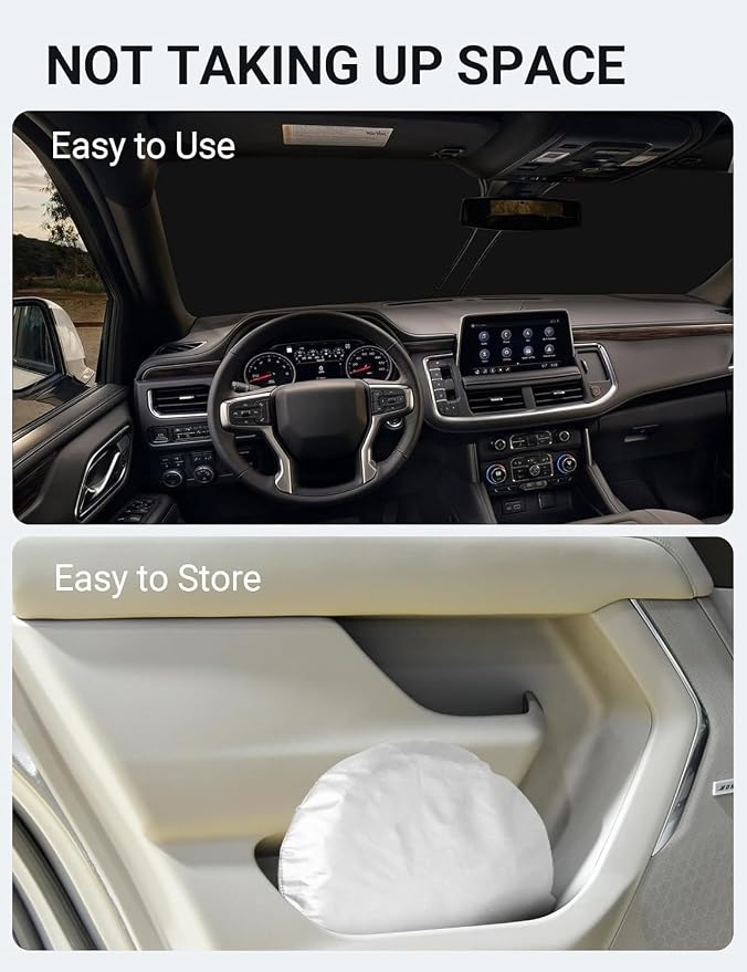 Proadsy 2026 Upgrade Windshield Sun Shade Custom Fit 2021-2025 2026 Chevrolet - Image 9