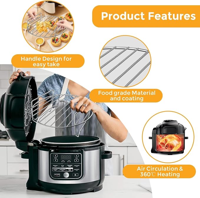 Air Fryer Replacement Parts for Ninja Foodi 6.5QT FD302 Air Fryer Pressure - Image 5