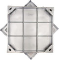 28x28 in Invisible Stainless Steel Manhole Cover and Frame by DuuMuut