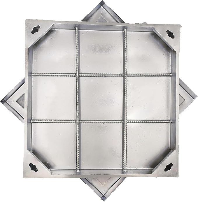 28x28 in Invisible Stainless Steel Manhole Cover and Frame by DuuMuut