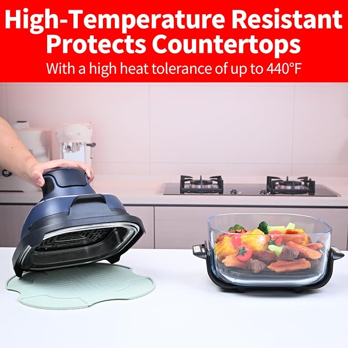 Silicone Mat for Ninja Crispi Air Fryer, Heat-Insulating Trivet for FN101 - Image 6