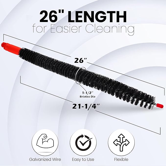 Dryer Lint Brush Vent Cleaner, Long Flexible Refrigerator Condensor Coil - Image 2