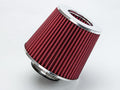 RED Rtunes Racing Universal Clamp-On Air Intake Filter Dry Washable Cone Air by RtunesRacing