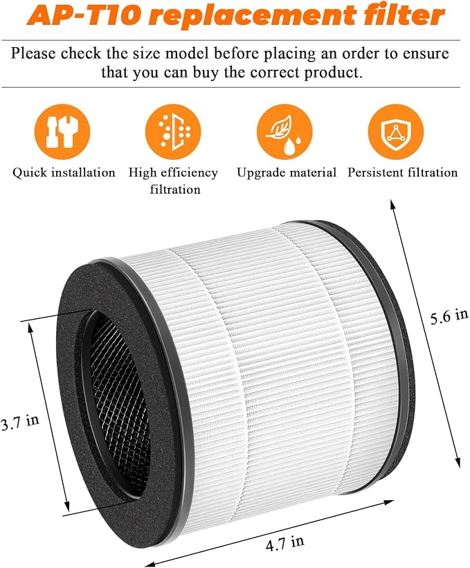AP-T10FL AP-T10 Air Purifier Filter Replacement - Image 6