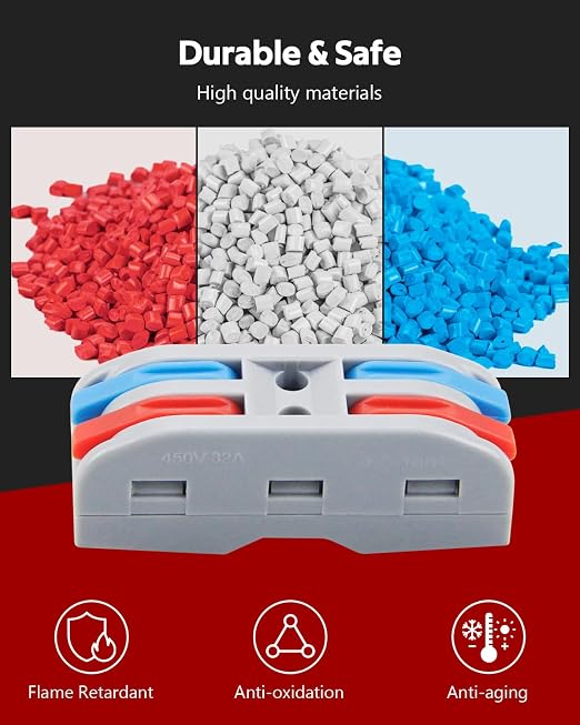 ALITOVE Lever Wire Connectors Push-in 10pcs Quick Connect Wire Splice - Image 5