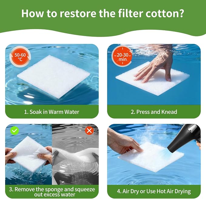 Aquarium Filter Floss 24"x36"x0.5" Filter Floss - Image 7