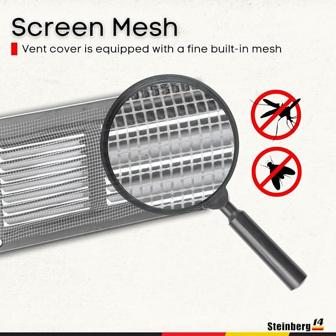 Steinberg14 Stainless Steel Vent Cover 6x2 - Image 3