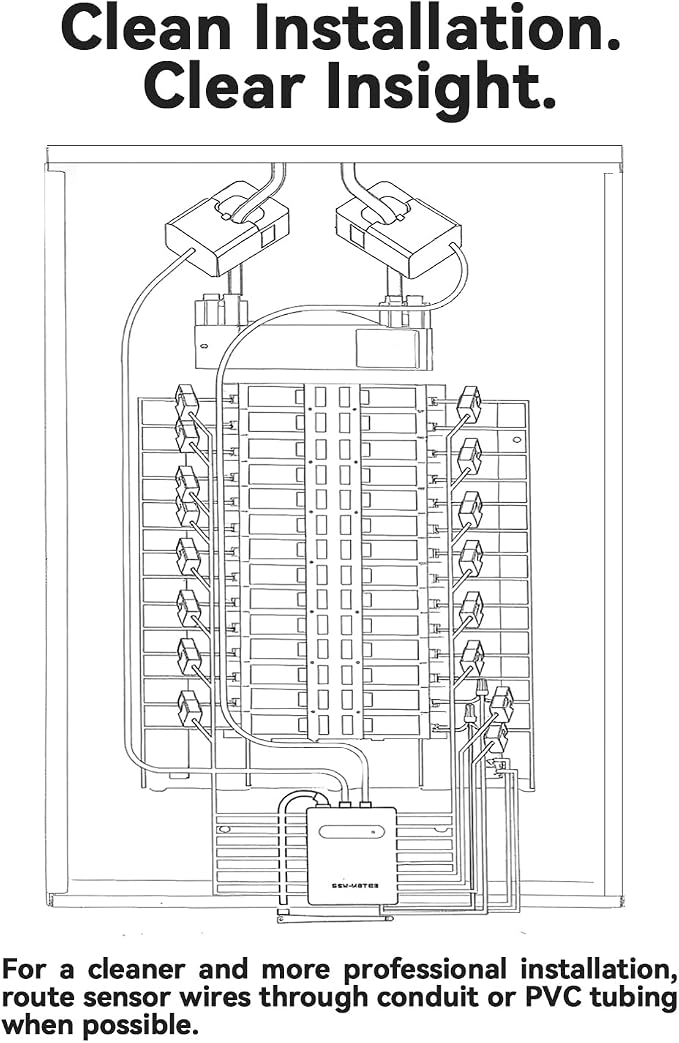 Smart Home Energy Monitor with 16 50A Circuit Level Sensors, Real-Time Power - Image 3