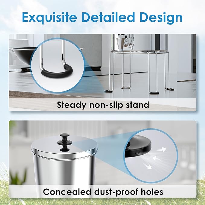 Waterdrop Gravity-fed Water Filter System, 2.25G Stainless-Steel System - Image 7