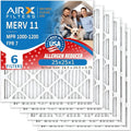 AIRX FILTERS WICKED CLEAN AIR. 25x25x1 Air Filter MERV 11 Electrostatic Pleated by AIRXFILTERSWICKEDCLEANAIR