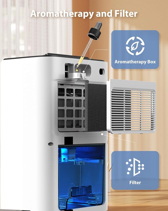 UBBO 95oz Dehumidifiers for Home, 1000 Sq.Ft Dehumidifier - Image 6