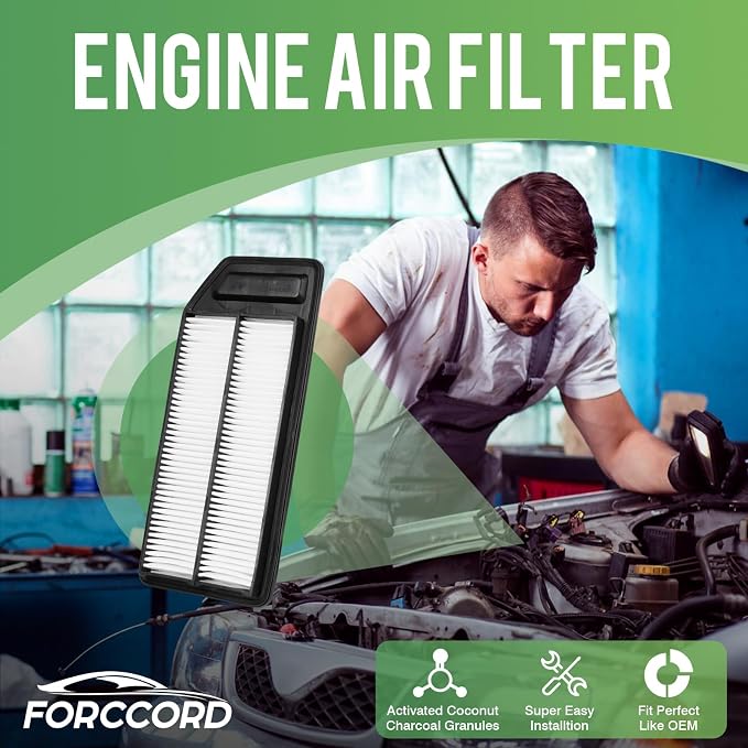 2-PACK Engine Air Filter Fits for Acura TSX 2004-2008 2.4L, Honda Accord - Image 2