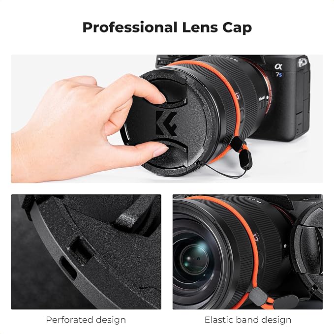 K&F CONCEPT 77mm Black Diffusion 1/8 Filter + Lens Cap, Mist Cinematic Effect - Image 6