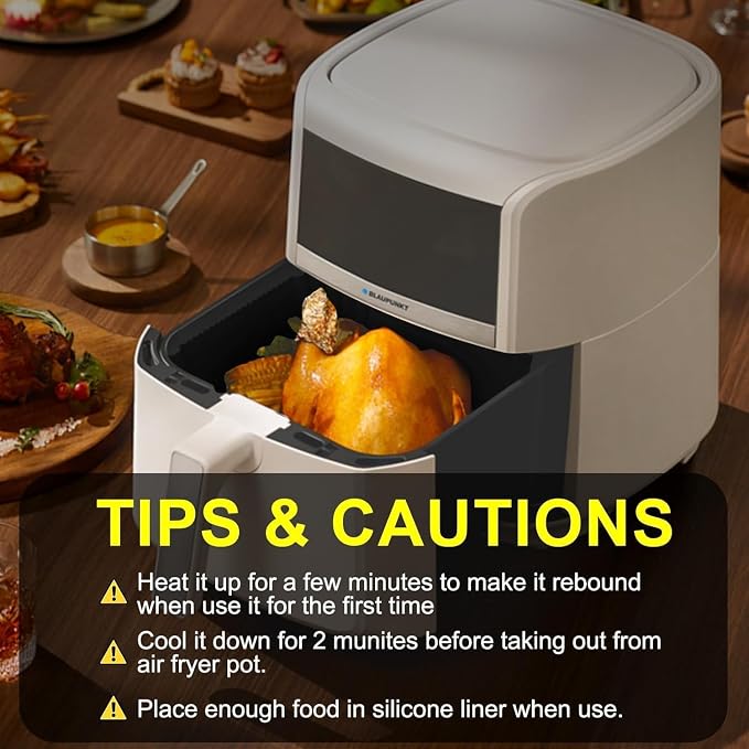 Large Silicone Air Fryer Liners Square 5-9 QT, 7.9 Inch Airfryer Liners - Image 7
