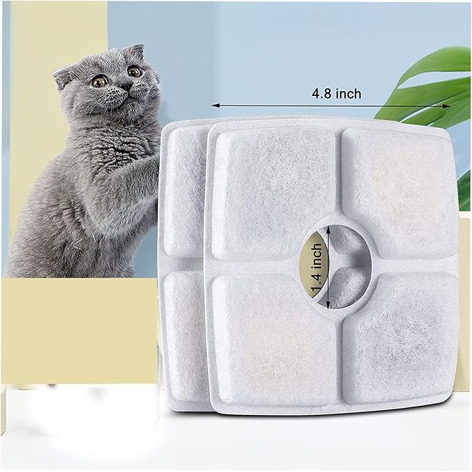 Cat Water Fountain Filters, 8 Pack Replacement Filter Fit - Image 4