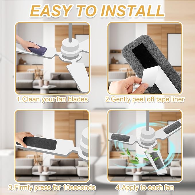 Tuanse 10 Pack Ceiling Fan Filters - Image 7