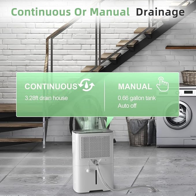 Hogarlabs 50 Pint Dehumidifier for Basement & Whole House, Covers 3500 Sq.Ft - Image 7