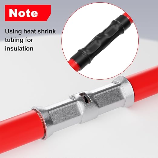 AIRIC Heat Shrink Butt Connectors 6 AWG, Insulated Marine Grade Connector - Image 4