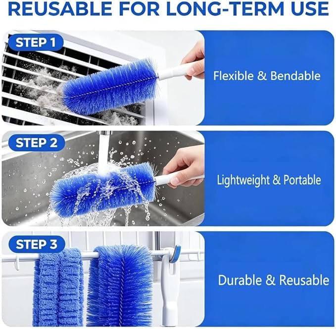 Fan Cleaning Brush, Bendable Microfiber Head, Reusable Dust Remover, Ldeal - Image 7