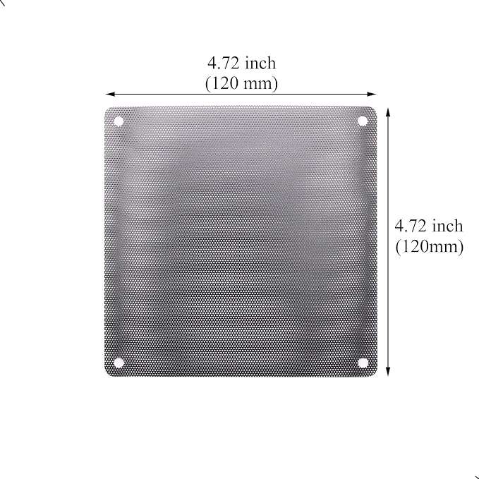 12 Pcs 120mm PVC Black PC Cooler Fan Dust Filter Dustproof Case Cover Computer - Image 2