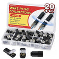 20Pcs Large Quick Connect Wire Connectors – No Stripping Double Wire Plug in by Unknown