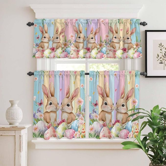 Easter Kitchen Curtains Set 3 Piece - Image 9